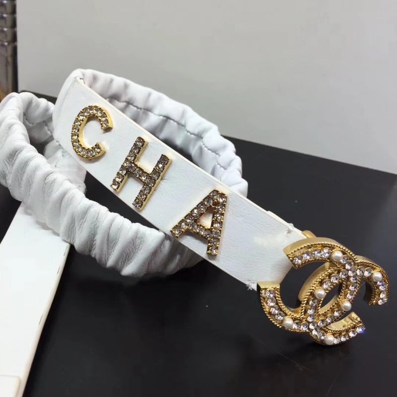 Chanel Lambskin &amp; Gold-Tone Metal Belt 94306 view 9
