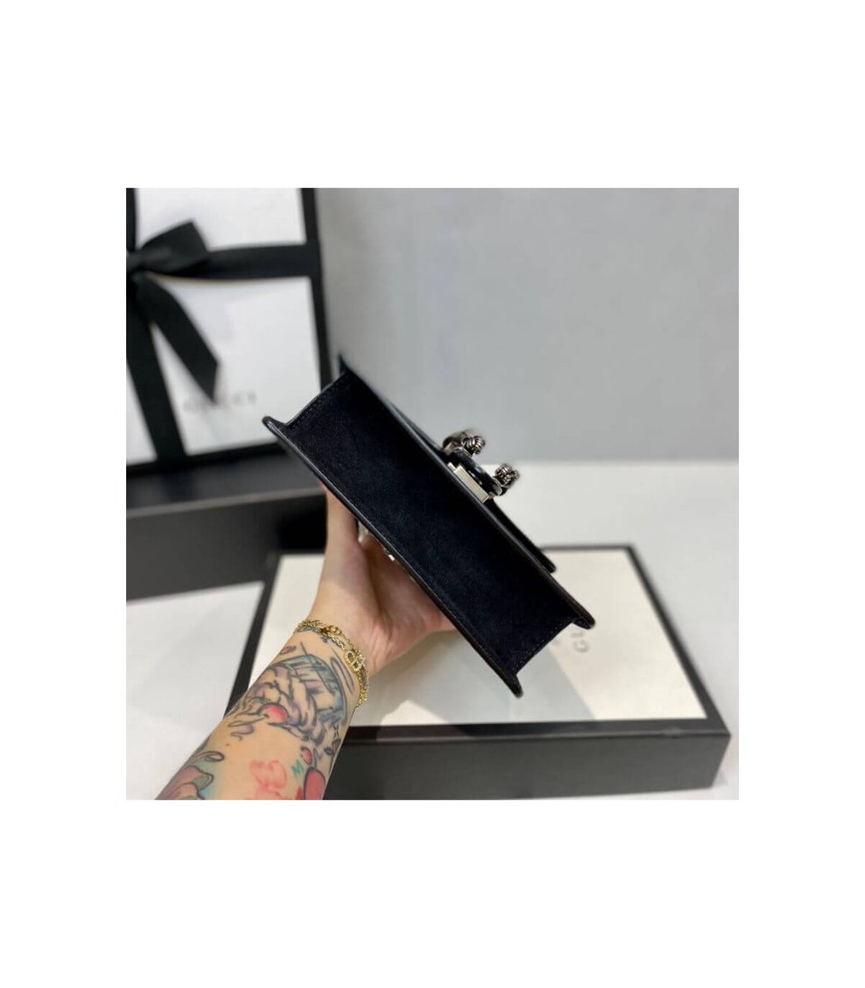 Gucci Dionysus GG Supreme Mini Bag Black 20cm view 10