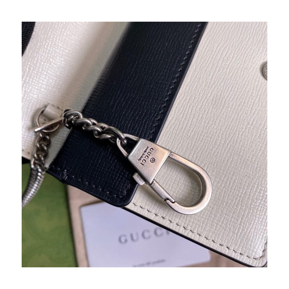 Gucci Dionysus Super Mini Bag Orange White Leather view 9