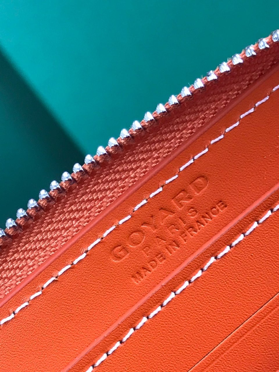 Goyard Matignon Mini Wallet 11 Cm Orange Goyardine Canvas And Calfskin view 3