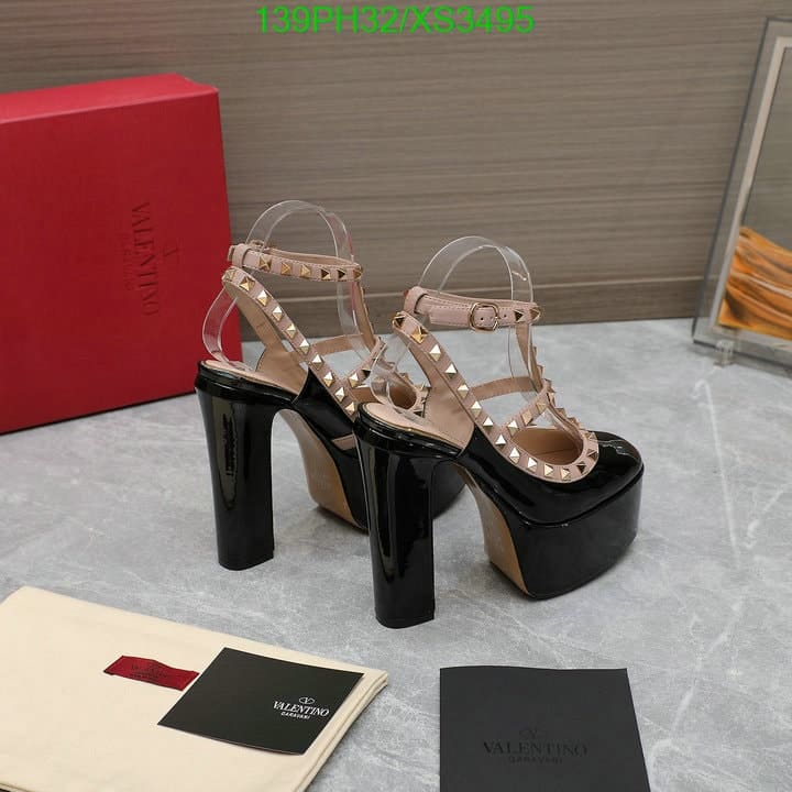Valentino Rockstud Platform Pump In Patent Leather Black 1W2S0Fi5Vnwn91 view 3