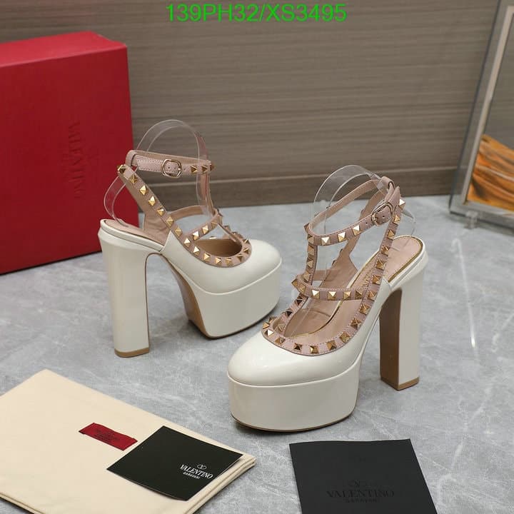 Valentino Rockstud Platform Pump In Patent Leather White view 7