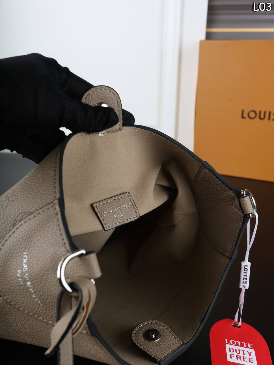 Louis Vuitton All Around PM Bag Galet Grey 25cm M27336 view 7