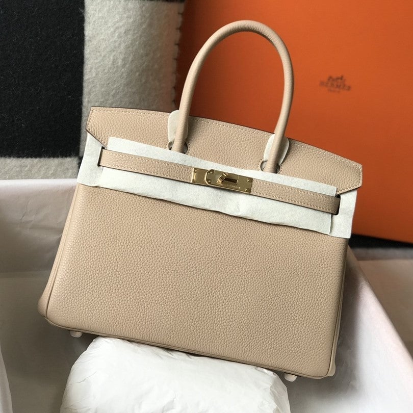 Hermes Birkin 35Cm Beige Togo Leather Gold Hardware view 5