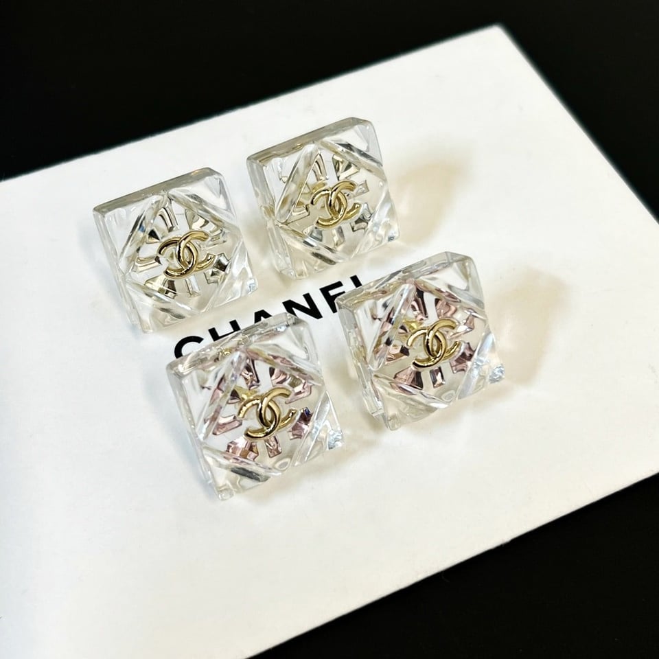 Chanel Cc Earrings Gold view 8