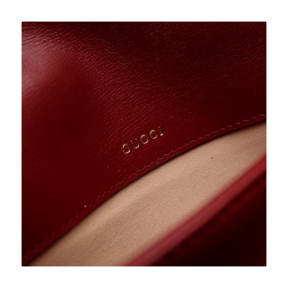 Gucci Horsebit 1955 Shoulder Bag In Red Leather view 16