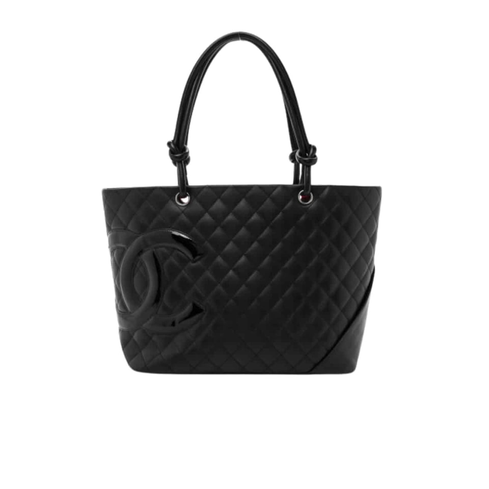 Chanel Calfskin Quilted Large Cambon Tote Black 41Cm/16in view 2