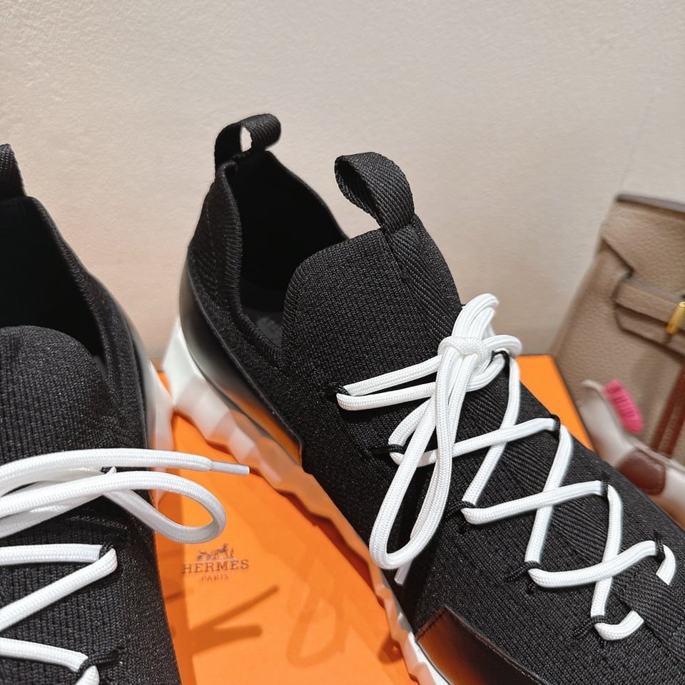 Hermès Day Sneaker Black- Shoes for Men view 9