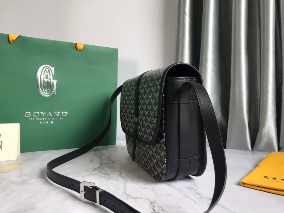 Goyard Belvedere Mm Bag 28Cm Black Canvas view 4