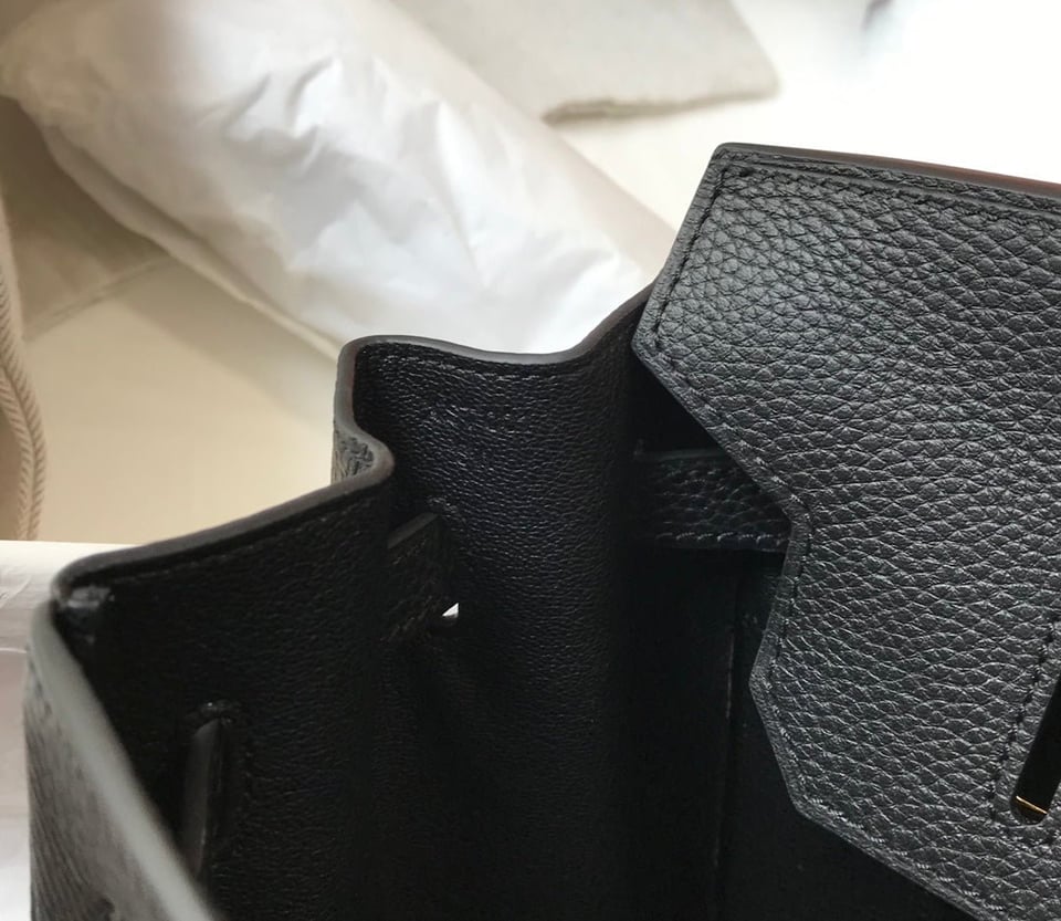 Hermes Birkin 35Cm Black Togo Leather Gold Hardware view 9