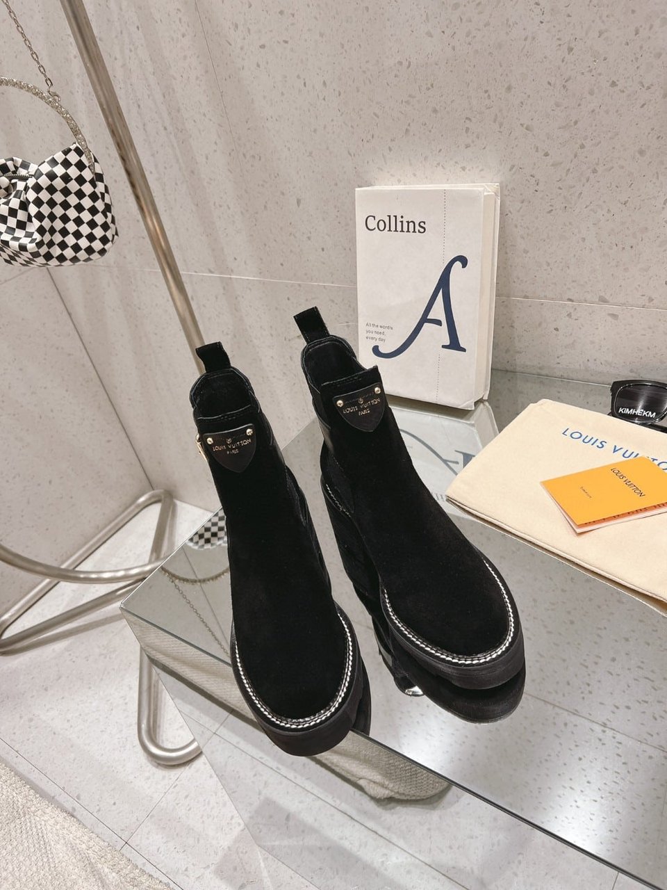 Louis Vuitton Beaubourg Ankle Boot Black 1Ackck view 5