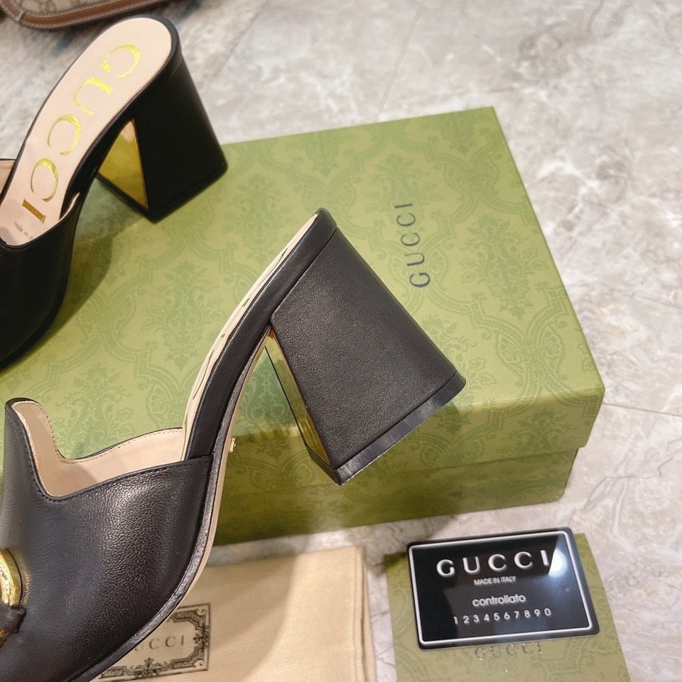 Gucci Women’S Slide Sandal With Horsebit Black view 8