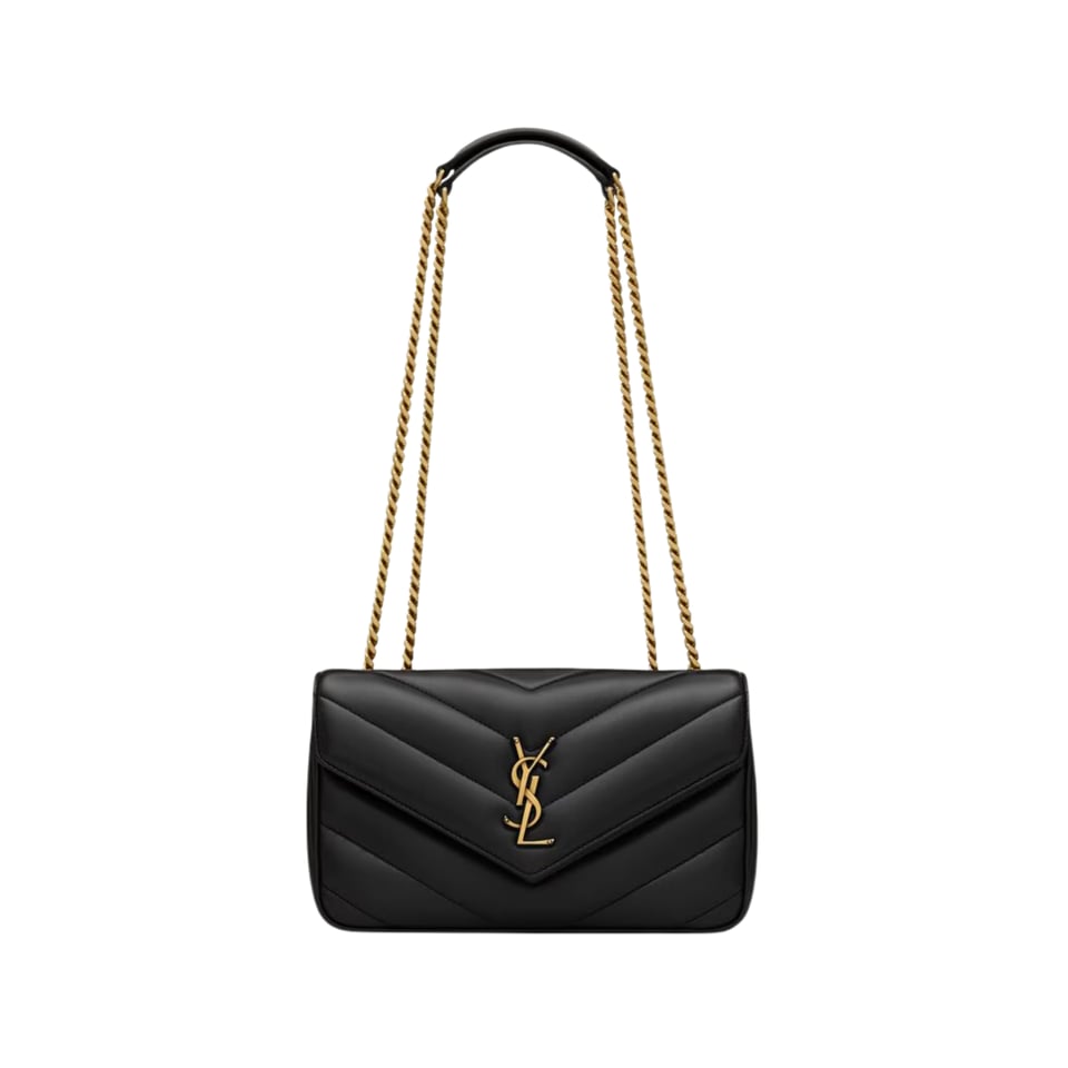 Saint Laurent Loulou Small Black 24cm/9.4in