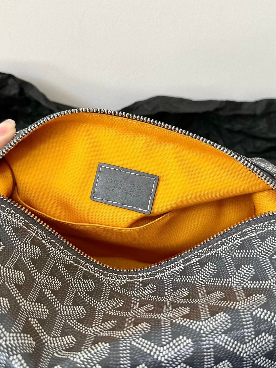 Goyard Goya Cosmetic Bag 24Cm Grey Canvas view 8