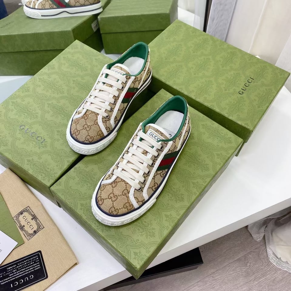 Gucci Tennis 1977 Sneaker Beige Abony 606111 Hvk20 9766 view 7