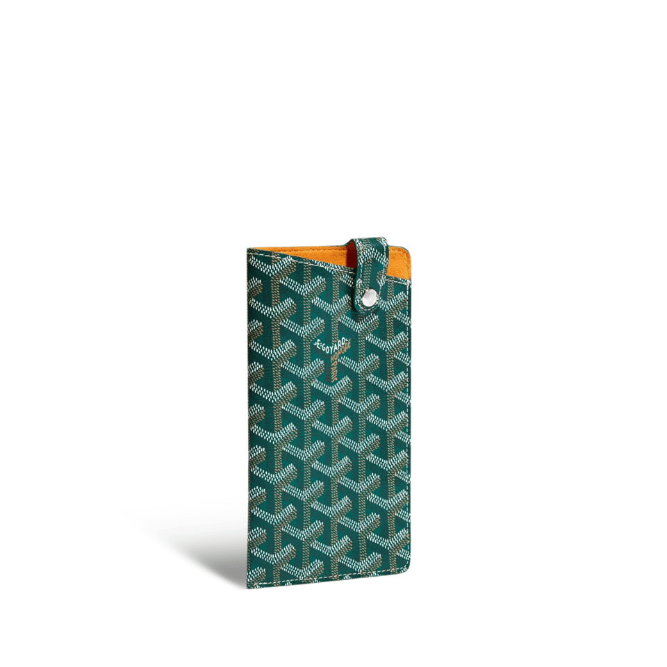 Goyard Montmartre Gm Case 18 Cm Green Goyardine Canvas view 2