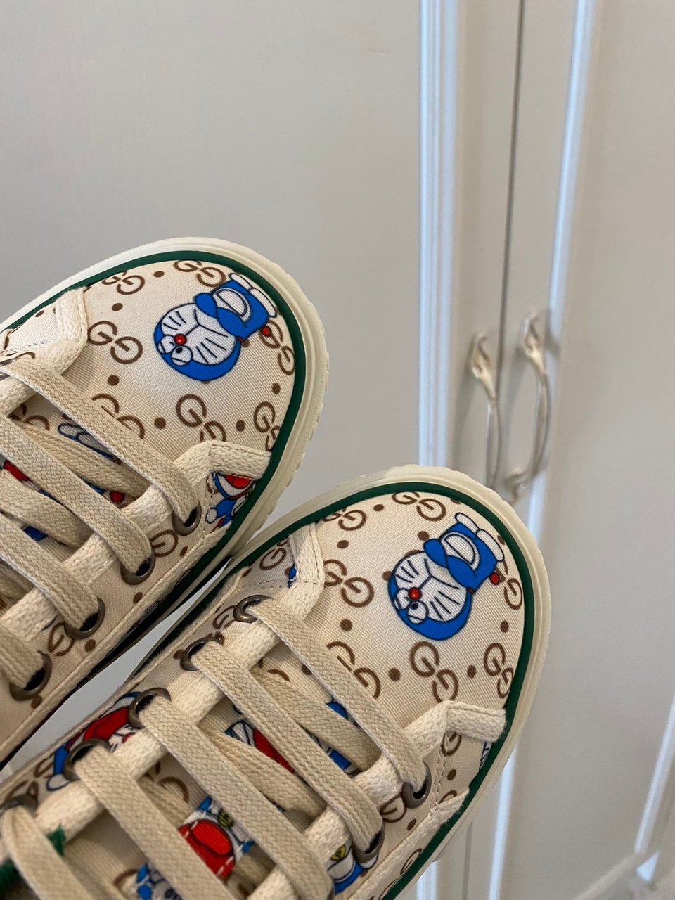 Gucci Tennis 1977 Doraemon Sneaker White view 6