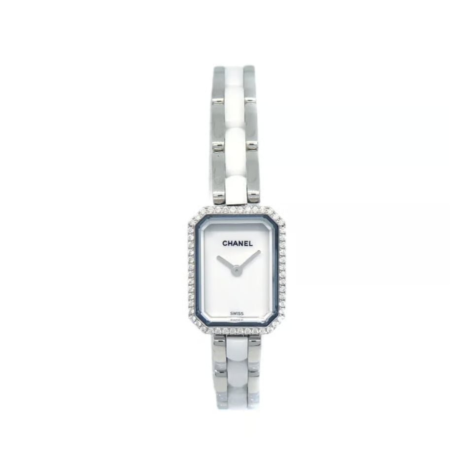 Chanel Première Ceramic Diamond Watch White Dial