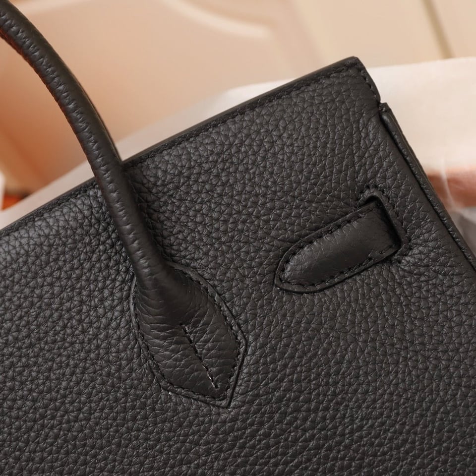 Hermes Birkin Bag 35 Black Togo Gold Hardware view 9