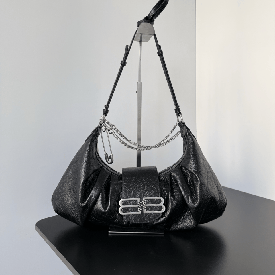Balenciaga Pamela Shoulder Bag Black 41cm/16.1in view 7