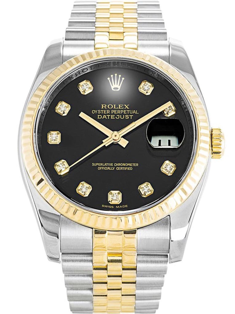 Rolex Datejust 36mm Black Dial 116233 view 2