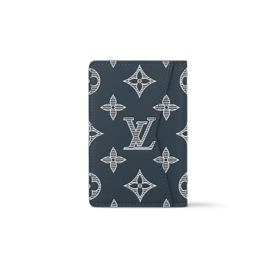 Louis Vuitton Navy Blue Pocket Organizer For Women 8cm M83378 view 5