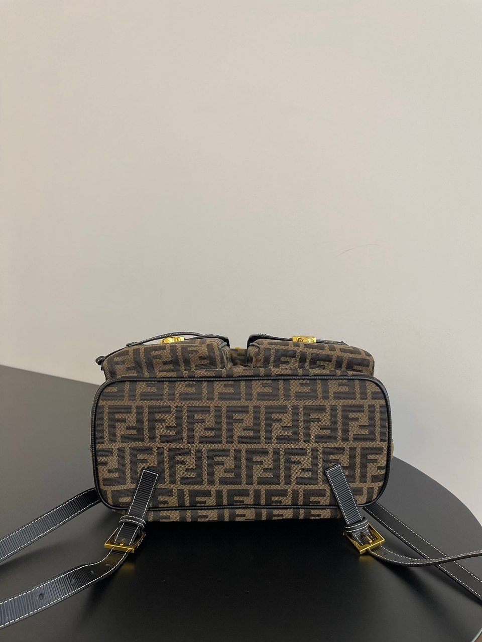 Fendi Zucca Brown Canvas Backpack 38cm view 7