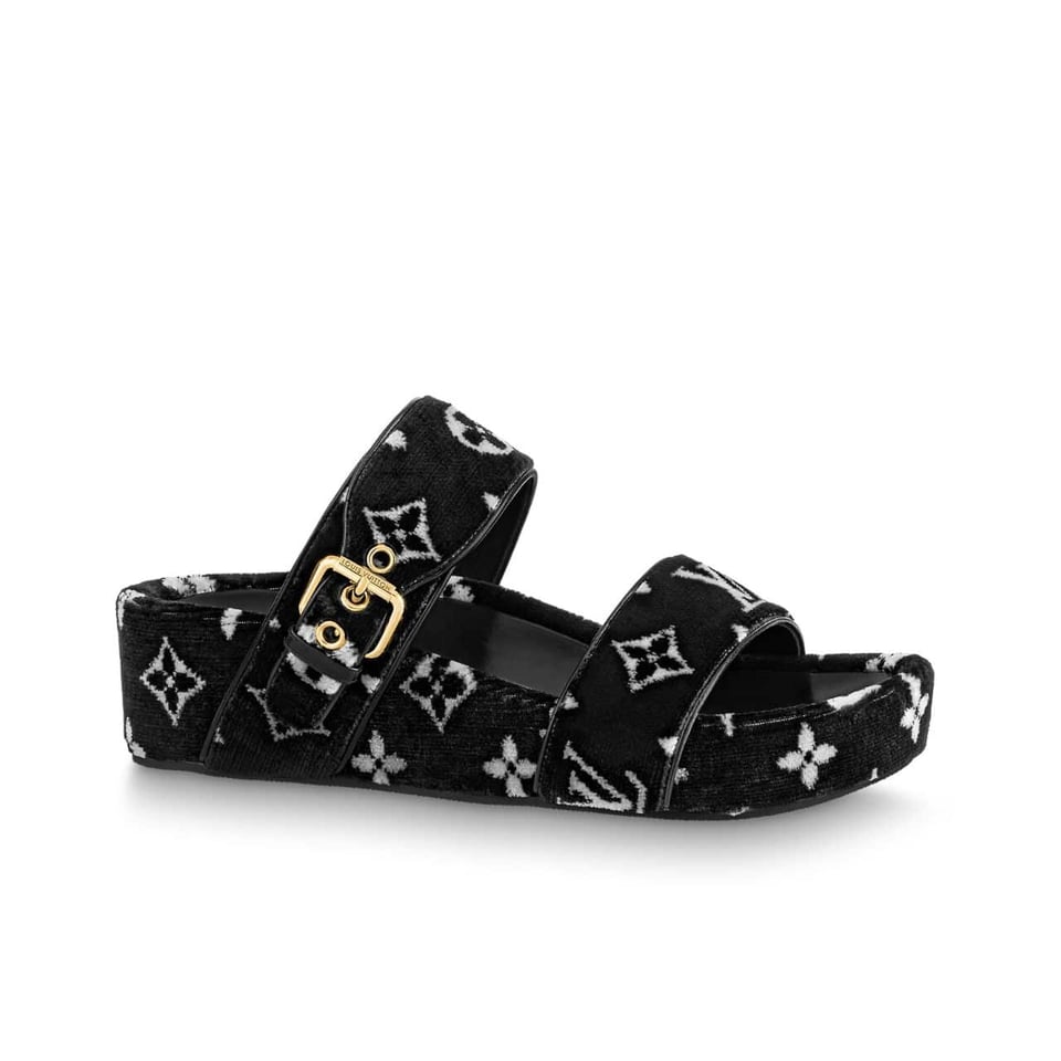 Louis Vuitton Mule Jumbo Flatform Black 1A94Uw view 2