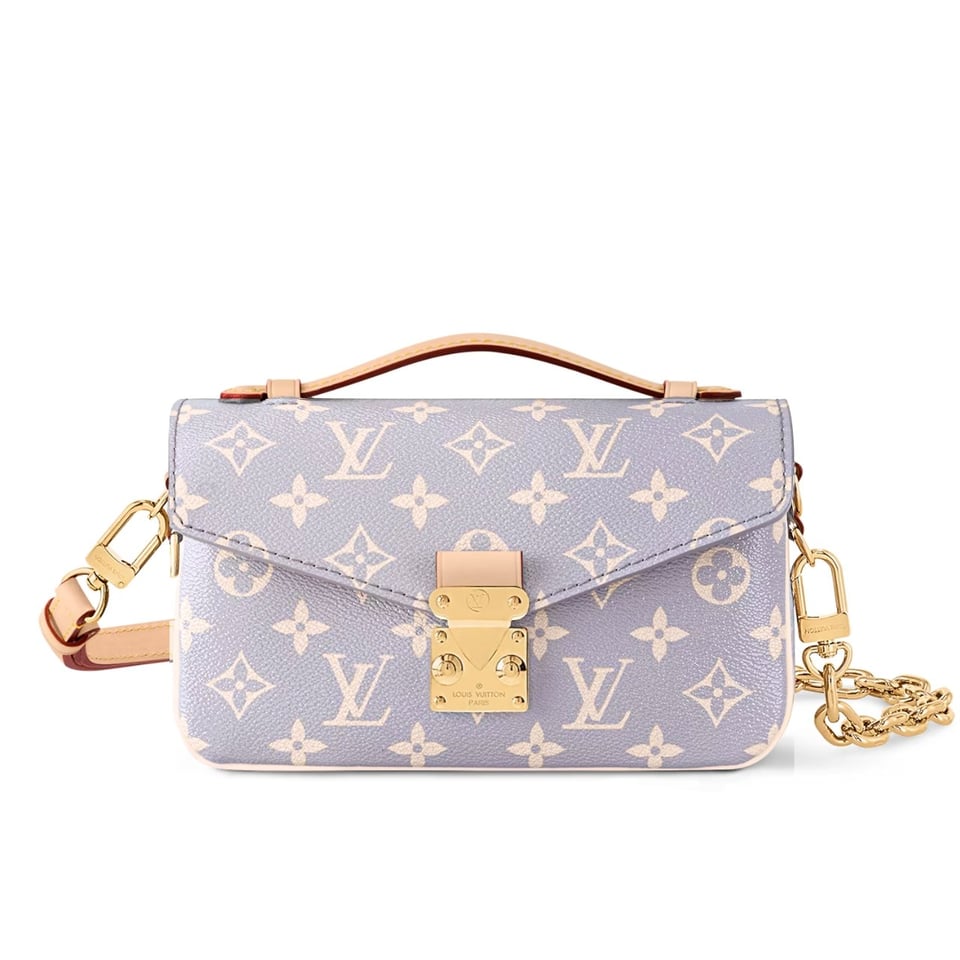 Louis Vuitton Pochette M Tis East West Coated Canvas Trianon Purple Gray 21Cm M12429 view 2