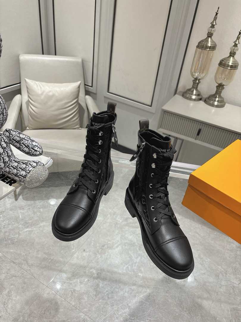 Louis Vuitton Citizen Flat Ranger Boot Monogram Black view 5