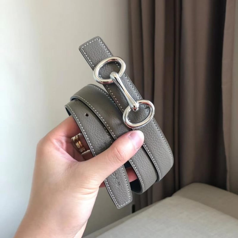 Hermes Gamma Belt Buckle &amp; Reversible Leather Strap 24mm H07536 view 4