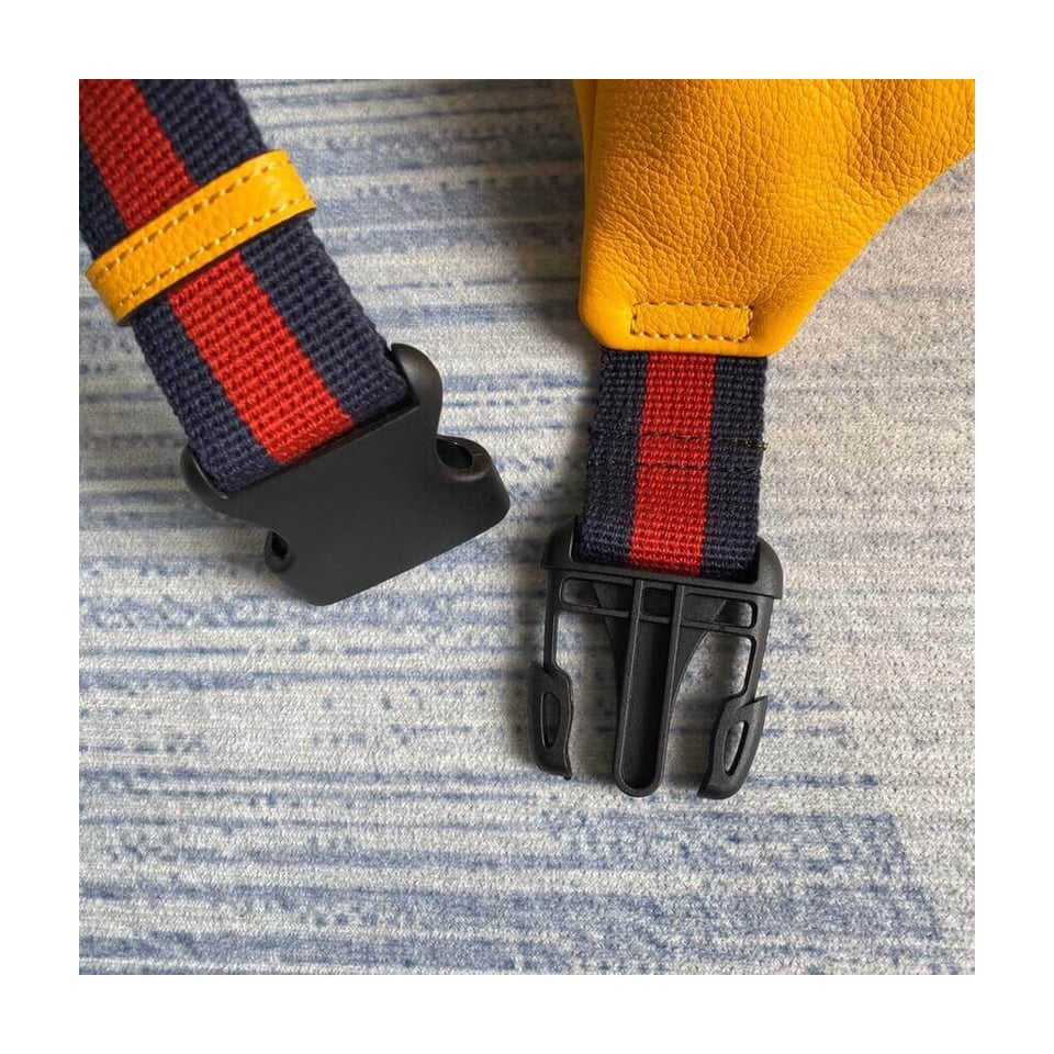 Gucci Print Leather Belt Bag Yellow view 9
