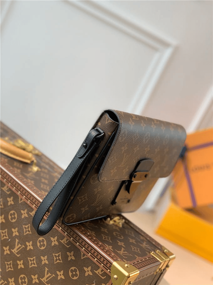 Louis Vuitton S Lock A4 Pouch Brown 28Cm M80560 view 8