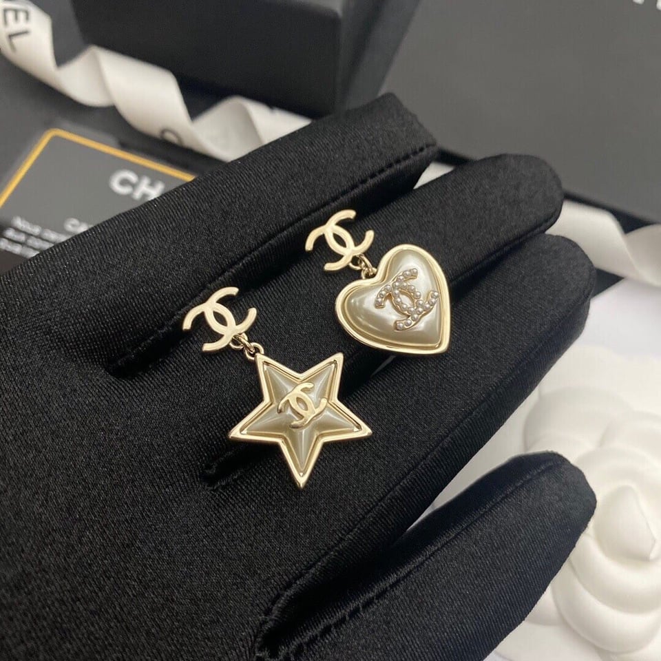 Chanel Cc Gold Earrings view 5