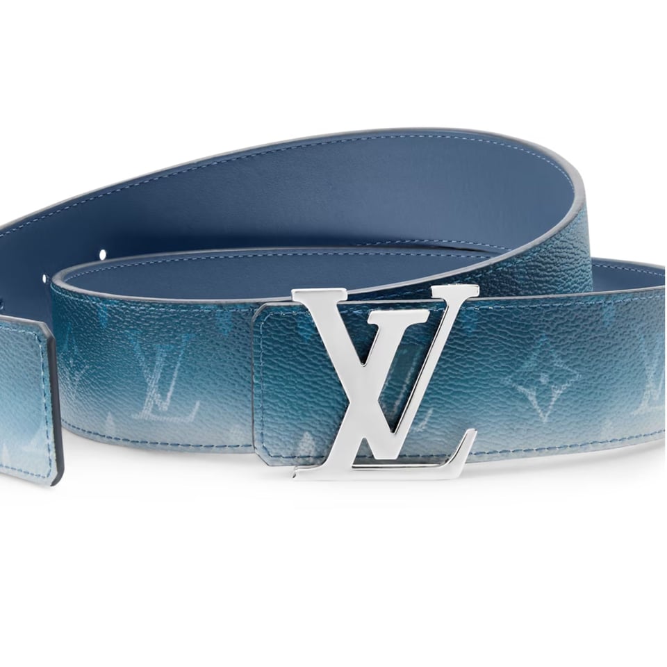 Lv Initiales Monogram Pigment 40mm Reversible Belt M4723V view 2