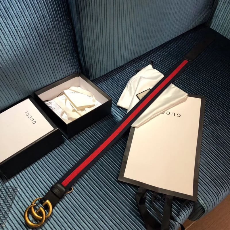 Gucci Nylon Web Belt With Double G Buckle 409416 view 5