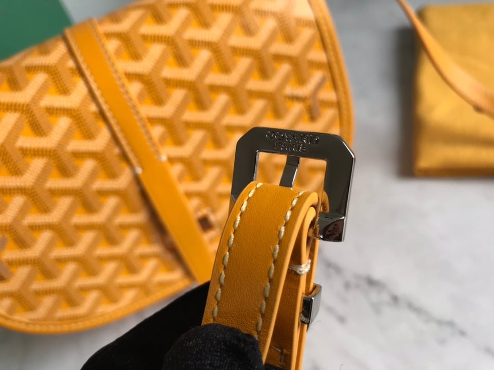 Goyard Belvedere Pm Bag 21Cm Yellow Canvas view 8