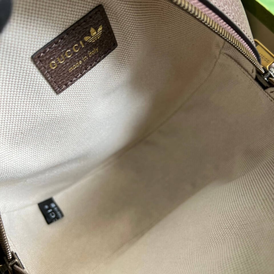 adidas x Gucci Ophidia Small Shoulder Bag in GG Crystal Canvas view 12
