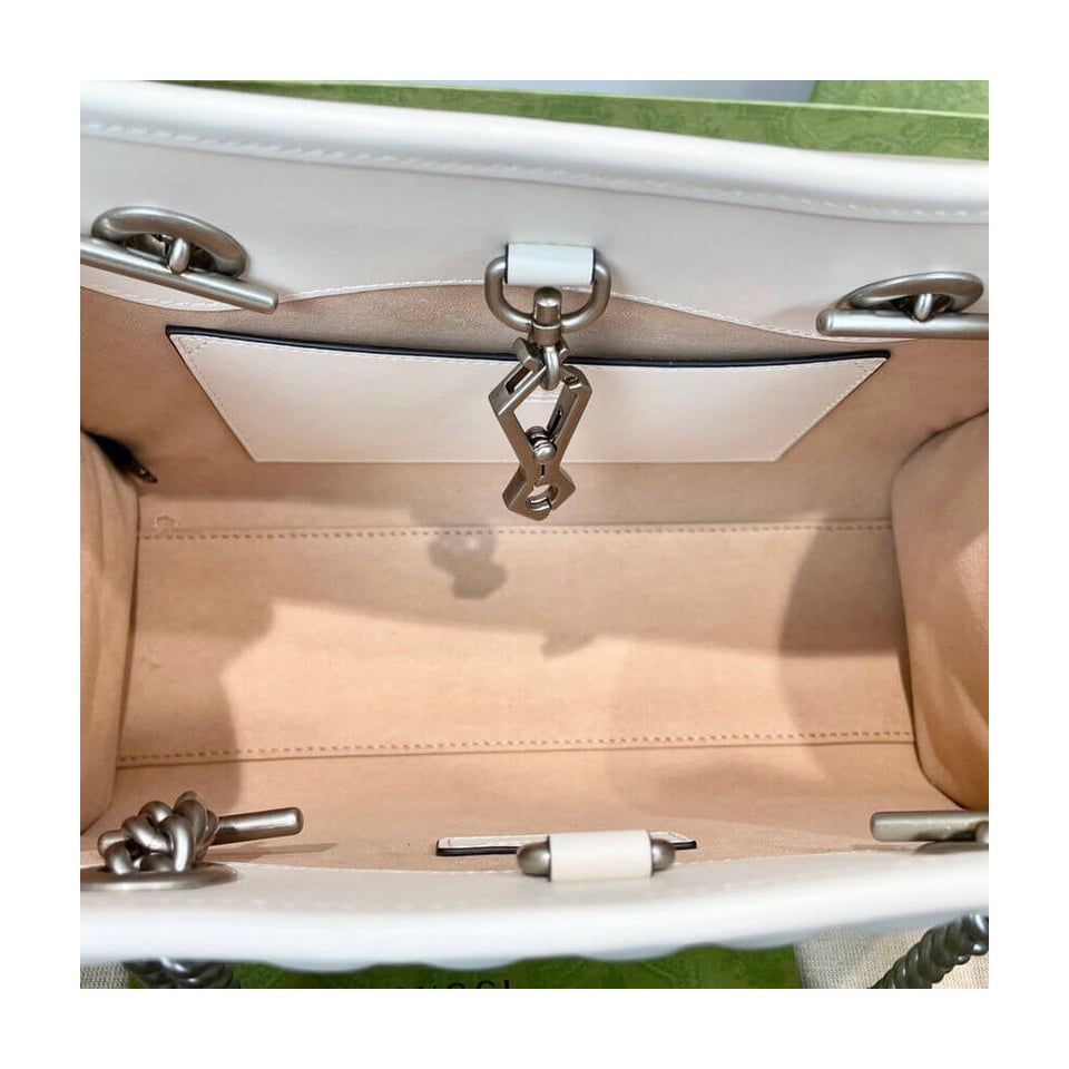 Gucci GG Marmont Small Tote Bag White view 18