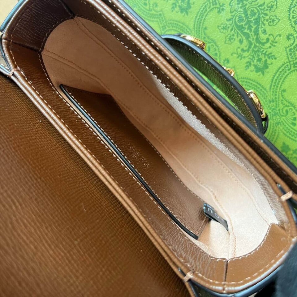 Gucci GG Supreme Horsebit 1955 Rounded Belt Bag view 11