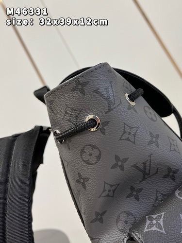 Louis Vuitton Christopher Monogram Eclipse Reverse Black And Grey 45Cm M46331 view 7
