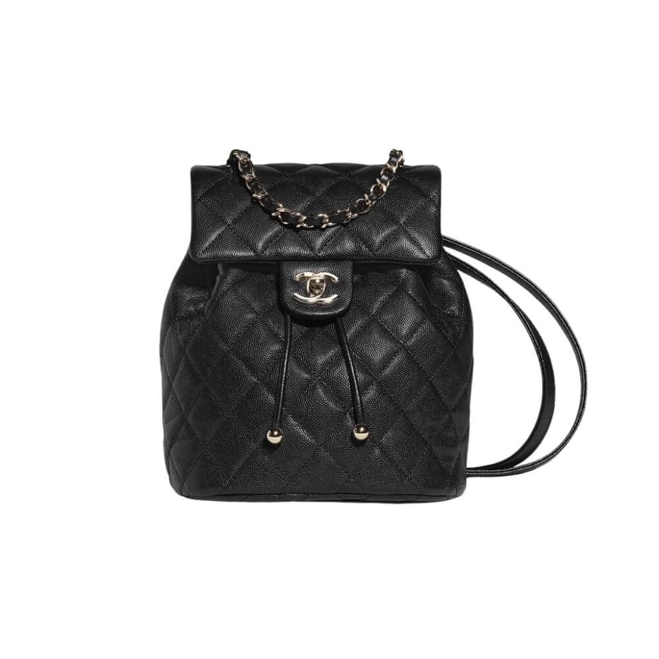 Chanel Small Backpack Grained Calfskin view 2