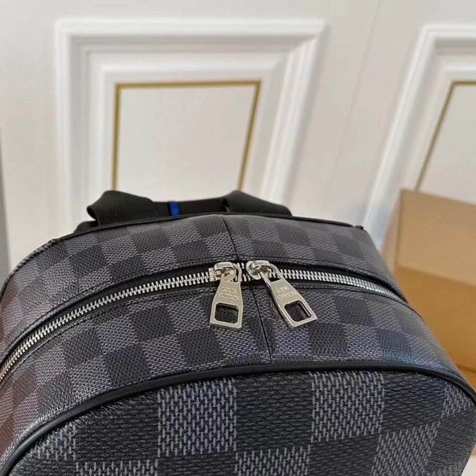Louis Vuitton Excellent Campus Backpack Black And Gray 29Cm view 10