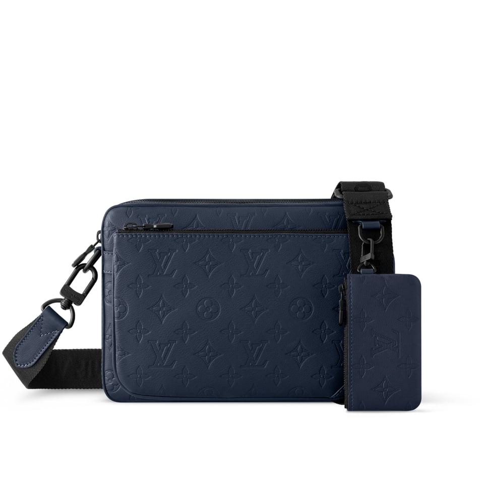 Louis Vuitton Navy Blue Trio Messenger For Men 25cm M14785