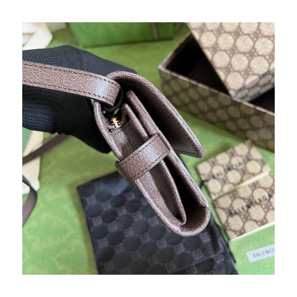 Balenciaga x Gucci Hacker Mini Crossbody Bag Coffee view 5