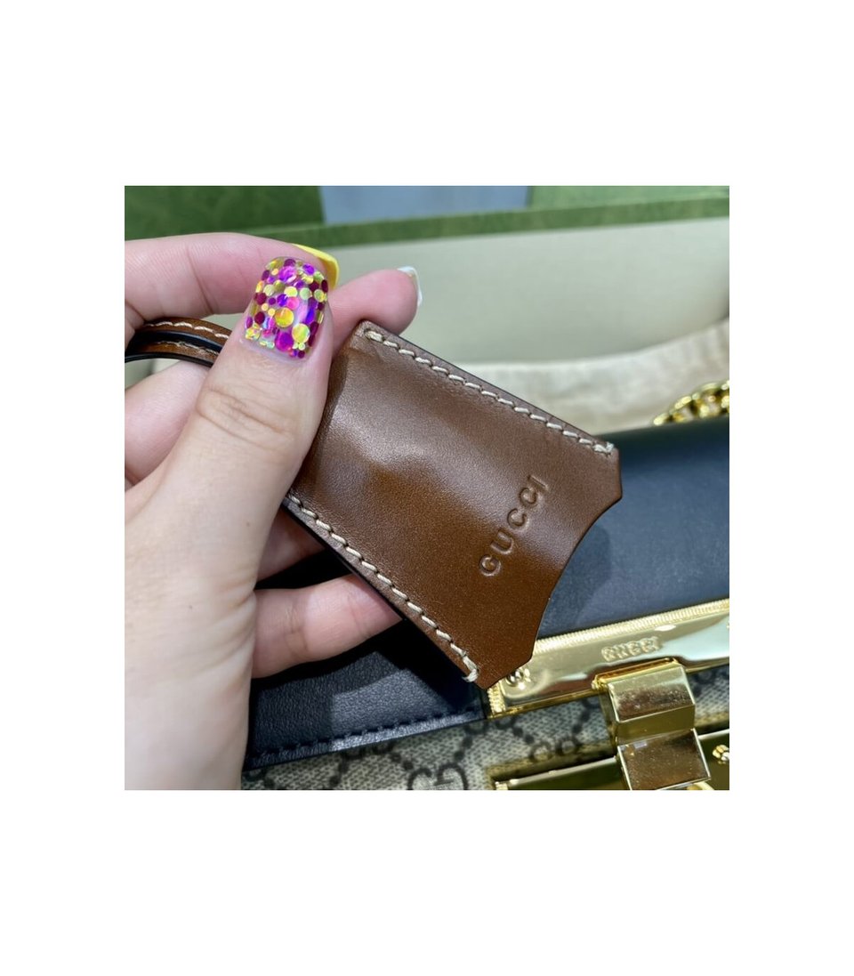 Gucci Padlock Small GG Shoulder Bag Black view 15