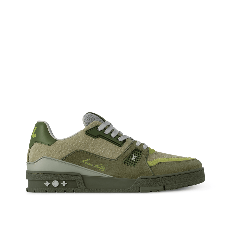 Louis Vuitton LV Trainer Outdoor Sneaker Green for Men view 2