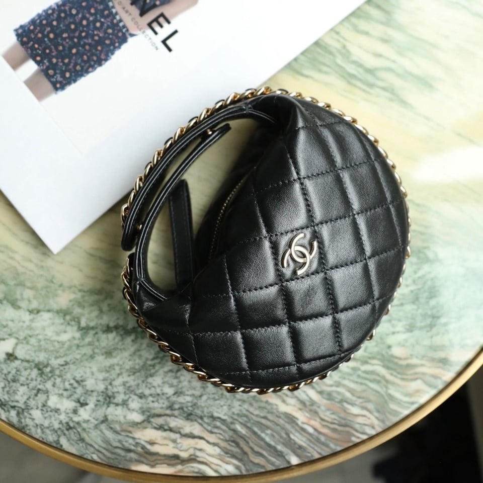 Chanel 23C Black Mini Pouch