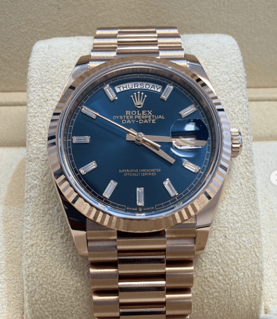 [Superclone] Rolex Day-Date 36mm Blue – Green Dial President 128235 view 2