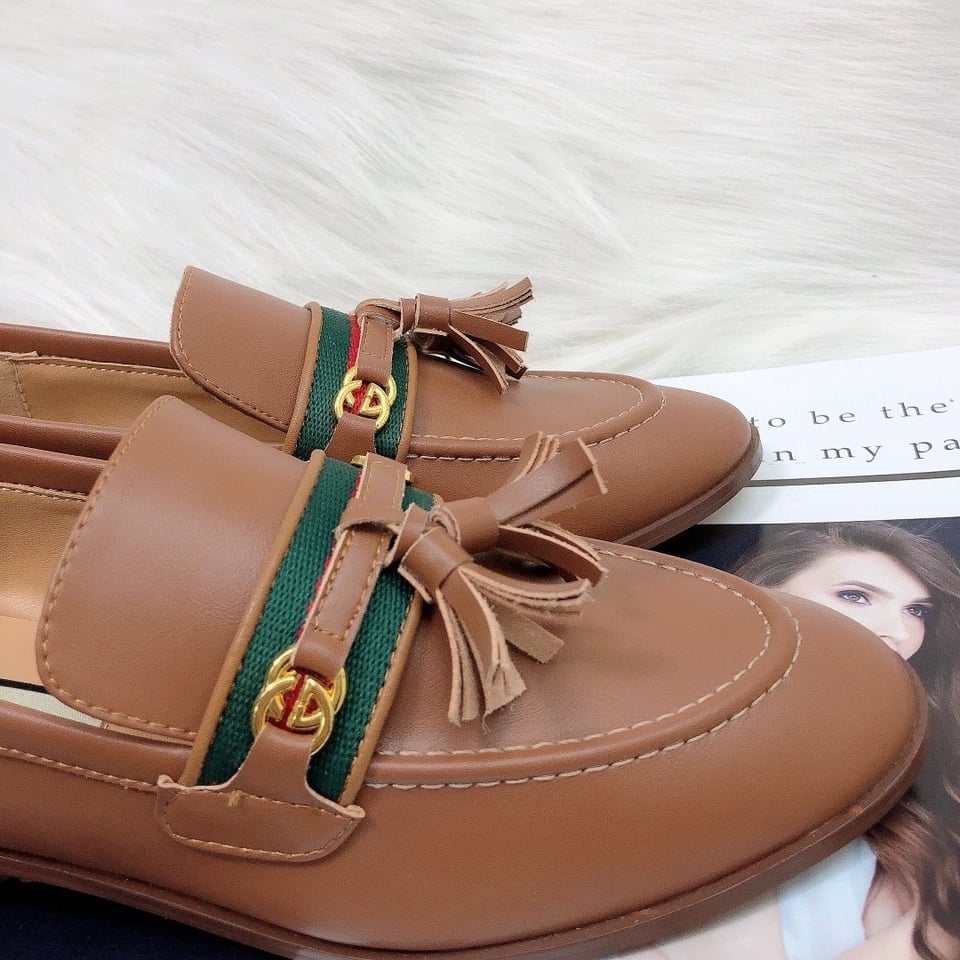 Gucci Unisex Leather Interlocking G Brown 624316 1W610 view 5